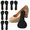 Black, variant on 4 Pairs High Heel Inserts Women, 3/4 Length Women Thin Shoe Insoles for High Heels, Pumps, Open Toes, Flats, and Sandals, Cushion for Heel and Ball of The Foot, Shock Absorption(Black+Beige)