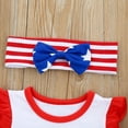 thumbnail image 5 of LAPAKIDS Toddler Baby Girl Sleeveless 4th of July Patriotic Tank Tops American Flag Print Shorts 2PCs Outfit Sets 6-9 Months, 5 of 7