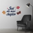 thumbnail image 2 of Just One More Chapter - Removable Vinyl 11" x 20" Reading Quotes Lettering Art Wall Decoration Sticker Flying Books Design Home Bedroom Living Room Adhesive Wall Decal, 2 of 4
