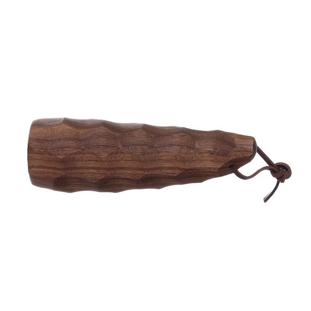 Swantetaza de agua de Camping de madera maciza con cuerda de Likrtyny cuero taza de agua portátil vajilla de Picnic artesanal para viajes en casa
