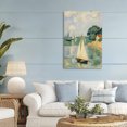 thumbnail image 3 of Stupell Industries Coastal Coastal Sailboats Under Swirling Clouds Canvas Art, 30 x 45, by Angie Hawke, 3 of 8