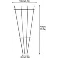thumbnail image 2 of 2Pcs Plant Trellis for Climbing Plants Indoor, Green Coated Fan Pot Trellis Metal Flower Support Garden Trellis Frames for Indoor Outdoor Vines Flower Vegetable, 2 of 7