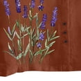 thumbnail image 5 of LEKWK Plus Size Womens Linen Blouse Lavender Flower Print Basic Tees Short Sleeve Cute Tops Side Button Crew Neck Garden Nature Outfits, 5 of 5