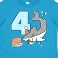 thumbnail image 4 of Inktastic 4th Birthday Shark with Cake Boys or Girls Toddler T-Shirt, 4 of 5