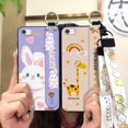 thumbnail image 2 of KDY-Phone Case For iphone 5/5S/SE, Cute Dirt-resistant Phone Holder Shockproof Back Cover Kickstand Durable Cartoon Anti-dust Silicone Wrist Strap Lanyard Wristband Waterproof Anti-knock, 2 of 9