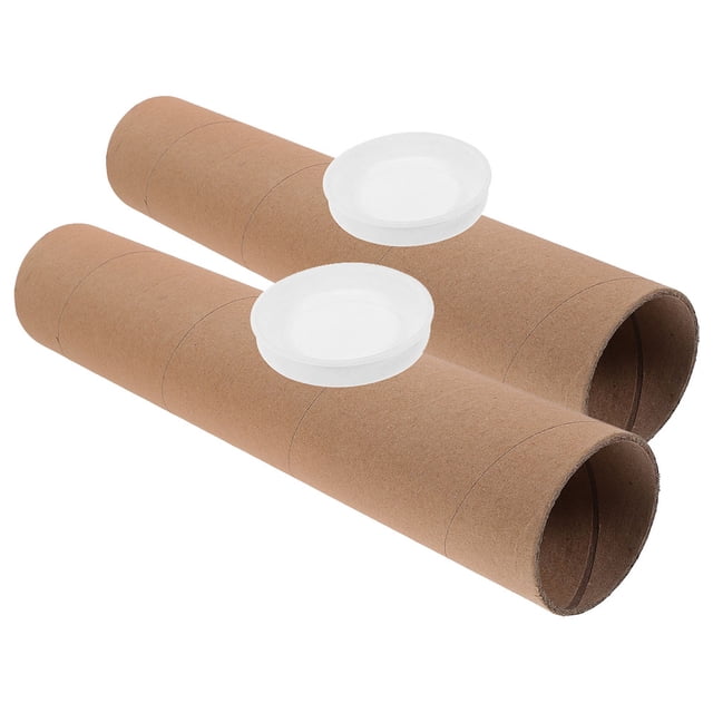 HEANUJJ 2pcs Mailing Tubes With Caps Storage For Posters Documents And Craft Projects Secure Shipping And Organization