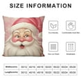 thumbnail image 5 of Creowell  Pink Santa Claus Stripes Throw Pillow Cover,Pink Christmas Cushion Case Decoration for Sofa Couch, 5 of 5