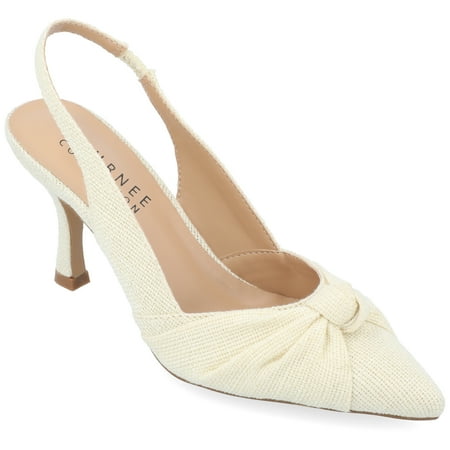

Journee Collection Womens Bahar Sling Back Pointed Toe Pumps