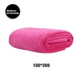 thumbnail image 2 of Moyic Toalla de baño de microfibra, paño de baño absorbente de agua, máquina de ducha de Fitness para Spa, paño lavable para el Toallas y Paños Rosa oscuro 100*200/Grosor medio, 2 of 6