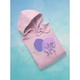 thumbnail image 3 of Modern Style Violet Nature Hoodie Women -Image by Shutterstock, Female Medium, 3 of 4