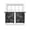 Black, variant on Orange Geometric Sheer Curtains 72 Inch Length 2 Panels Set Window Treatments, Modern Luxury Aesthetic Abstract Motifs Rod Pocket Semi Curtains for Living Room/Bedroom/Kitchen Décor, 104"W x 72"L