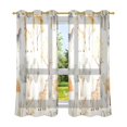 thumbnail image 6 of Yayeee Window Curtains Set of 2 for Living Room Light Filtering 63"x52", Giraffe Tree Pattern, 6 of 7