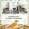 thumbnail image 3 of PawHut Bird Stand with Wheels for Indoor Outdoor Small Parrot, Dark Gray, 3 of 9