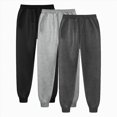 thumbnail image 2 of NOLDARES 3 Pack Baggy Sweatpants for Men Casual Pants Elastic Waist Athletic Workout Jogger Sweat,Dark Gray,XXL, 2 of 4