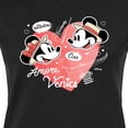 thumbnail image 3 of Disney - Mickey & Friends - Minnie & Mickey in Paris - Amore Venice - Bellissimo - Juniors Fitted Graphic T-Shirt, 3 of 5