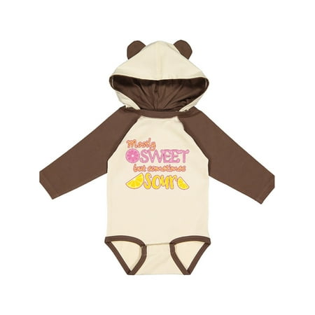 

Inktastic Mostly Sweet But Somtimes Sour pink and yellow lemons Gift Baby Boy or Baby Girl Long Sleeve Bodysuit