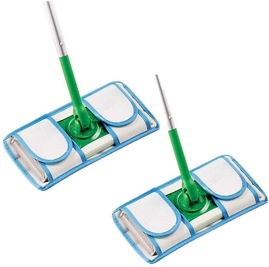 Etase 2Pcs Dust Cleaning Mop Pad for Swiffer WetJet Household Sweeper Parts Reusable Mop Head Pad