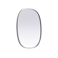 thumbnail image 5 of MR2B2430BRS-Elegant Decor-Brynn - Metal Frame Oval Mirror In Modern Style-30 Inches Tall and 24 Inches Wide-Brass Finish, 5 of 7