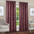 thumbnail image 1 of Chloe Rod Pocket Window Curtain Panel - 50x84 - Marsala, 1 of 1