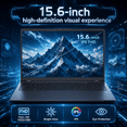 thumbnail image 6 of Laptop 15.6" FHD IPS Gaming Laptop AMD Ryzen 7 5825U 16GB DDR4 512GB SSD Windows 11 Pro Backlit Keyboard Gray Graphite, 6 of 8