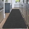 thumbnail image 6 of Ottomanson Non-Slip Hallway Runner Rug 2'7" x 9'10" Indoor/Outdoor Utility Carpet for Garage, Dark Gray, 6 of 11