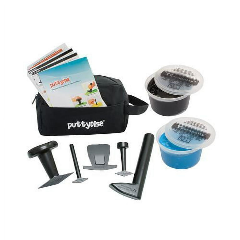 Puttycise 5-piece tool set w/carry bag, manual, 2 x 1 lb blue and 2 x 1 lb black putty Puttycise 5-piece tool set w/carry bag, manual, 2 x 1 lb blue and 2 x 1 lb black putty
