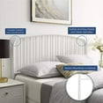 thumbnail image 5 of Modway Nova Modern Farmhouse Metal Queen Headboard in White, 5 of 5