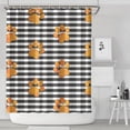 thumbnail image 2 of 72" x 84" Watercolor Puppy Shower Curtain - Hand-Drawn Dog Artwork Waterproof Quick-Dry Decor, 2 of 5