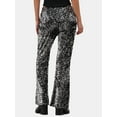 thumbnail image 3 of No Boundaries High Rise Sequin Flare Pants, Women's and Women's Plus, 3 of 5