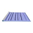 thumbnail image 2 of Ahgly Company Machine Washable Indoor Round Solid Blue Modern Area Rugs, 8' Round, 2 of 4