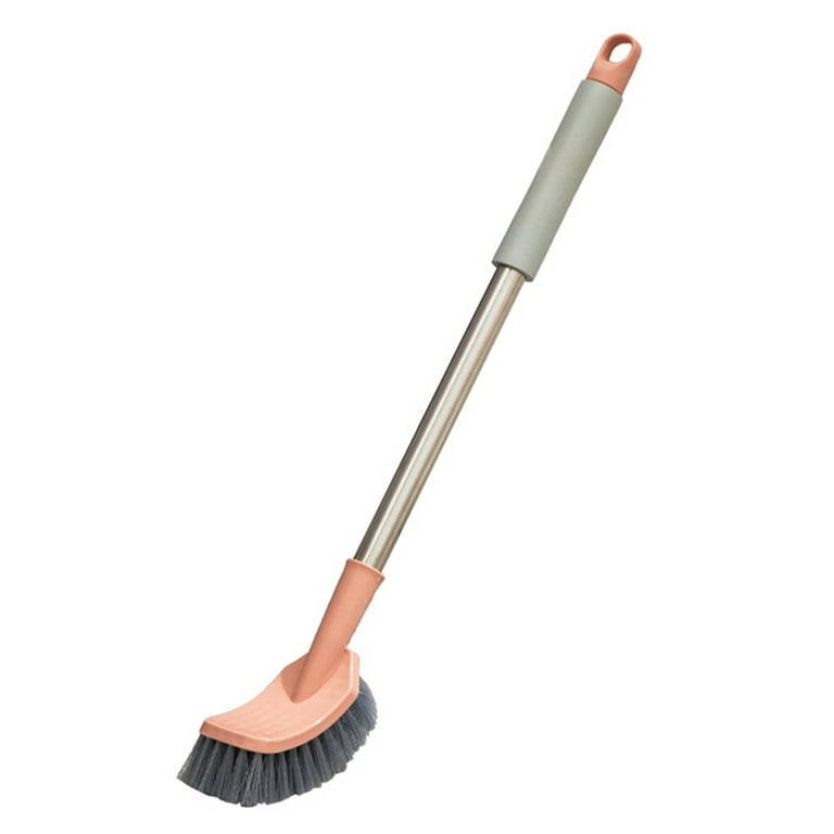 Cheers.US Kitchen Scrub Brush Sink Bathroom Brushes Long Handled Dish and  Bottle Brush with Scraper Tip Comfortable Grip Bristles for Pot Pan Cast  Iron Skillet Dishes Cleaning 