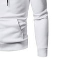 thumbnail image 4 of Vedolay Men Sports Active Sweatshirt 2023 Casual Long Sleeve Round Neck Pullover Sweatshirt White,4XL, 4 of 5