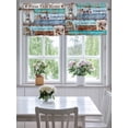 thumbnail image 4 of Curtain Valance for Windows,Country Farm Vintage Wood Board Kitchen Valances Rod Pocket Short Curtains,Bless Home Quote Window Treatment Panel for Bedroom Bathroom 60"x18", 4 of 7