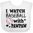 thumbnail image 3 of Inktastic I Watch Baseball with My Pawpaw Boys Baby Bib, 3 of 4
