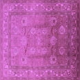 thumbnail image 1 of Ahgly Company Indoor Square Oriental Purple Traditional Area Rugs, 8' Square, 1 of 4