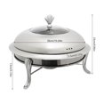 thumbnail image 3 of Silver/Gold Chafing Dish Buffet Set,Stove,Dining Stove Without Ears,Stainless Steel Chafers and Buffet Warmers Sets,Serving Food Warmer,Chafers Servers Sets,for Dinner,Parties, Wedding,Camping, 3 of 18