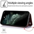 thumbnail image 2 of for iPhone 13 Wallet Case with Card Holder,PU Leather Kickstand Card Slots Case Double Magnetic Clasp Durable Shockproof Cover for iPhone 13 Brown-SK, 2 of 14