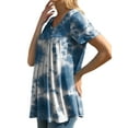 thumbnail image 4 of Mengpipi Blouses for Women Casual Crew Neck Short Sleeve Tunic Tops, Multi 01-M(US 8-10), 4 of 8
