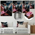 thumbnail image 4 of Designart "Blue Pink Animal Hummingbird" Animals Metal Wall Art, 4 of 5