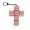 Pink, variant on Silicone Cross Squeezer Fidget Toys Squishy Keyboard Keys Accessory for Adult Stress Relief, Mechanical Click Feel Sensory Gadget for Office Desk, Keychain Pendant, Random Colors