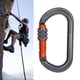 thumbnail image 5 of Mosquetones de escalada de resistencia, mosquetones de escalada en roca con bloqueo 25KN, clips para hamacas, columpio, correa y arnés de bloqueo O Tornillo de bloqueo, 5 of 8