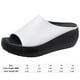 thumbnail image 5 of Sandalias Plataforma JShteea cuña para Mujer Viajes Al Aire Libre blanco 39, 5 of 9