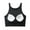 Black, variant on HaoXianJian Racerback High Neck Longline Sports Bras for Women Basic Sleeveless Yoga Crop Camisoles Top Padded Workout Crop Tank Top with Built in Bra