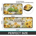 thumbnail image 3 of Rooster Kitchen Mats for Floor Sunflower Kitchen Rugs Sets of 2 Non Slip Absorbent Washable Kitchen Rugs Anti Fatigue 17"x47"+17"x30", 3 of 6