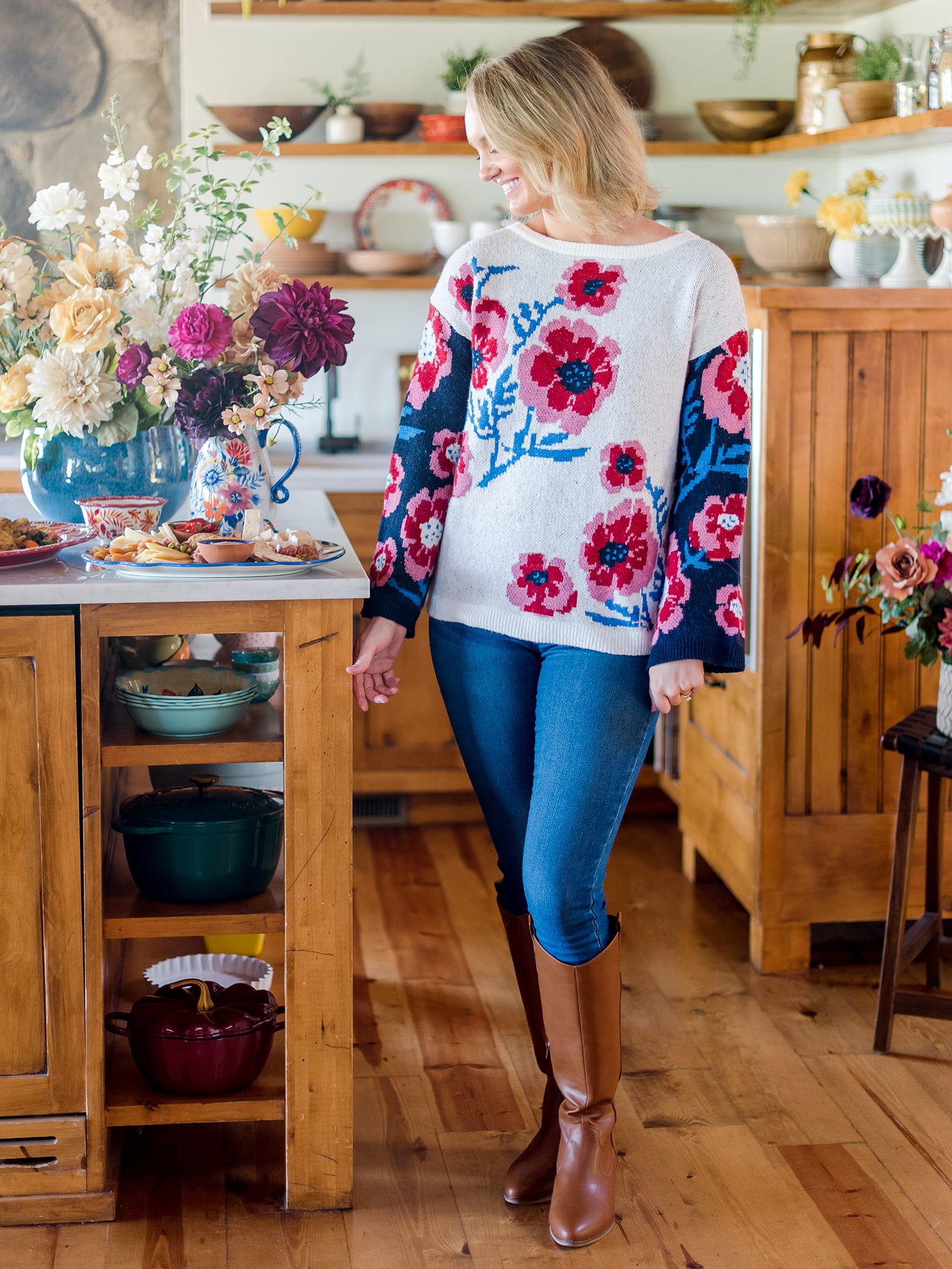 The Pioneer Woman Western Riding Boots, Women's, Wides Available
