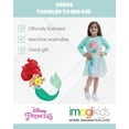 thumbnail image 3 of Vestido de princesa Ariel de Disney para niñas de 7 a 8 años, color verde, 3 of 4