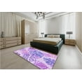 thumbnail image 5 of Ahgly Company Machine Washable Indoor Rectangle Transitional Purple Area Rugs, 7' x 10', 5 of 7
