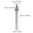 thumbnail image 2 of Brocas de diamante, brocas de molienda para herramienta rotativa de 1/4 de pulgada de vástago, cónica de 8mm, 150 granos, 2 piezas, 2 of 4