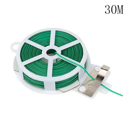 

Shiusina Kitchen Bag Gardening Plant Green Tie Wire Roll With Wire Cutter