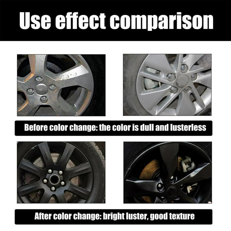 Vehicle Wheel Paint Coat Spray Color Matte Black Smooth Rust Resistant  Durable